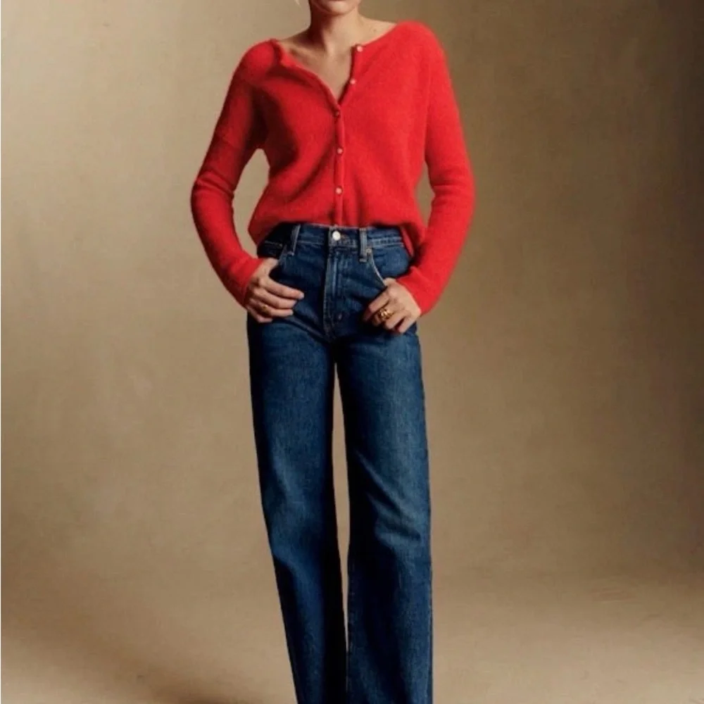 NWT Sezane Gaspard Cardigan Sweater in Red Size XS - Picture 11 of 13